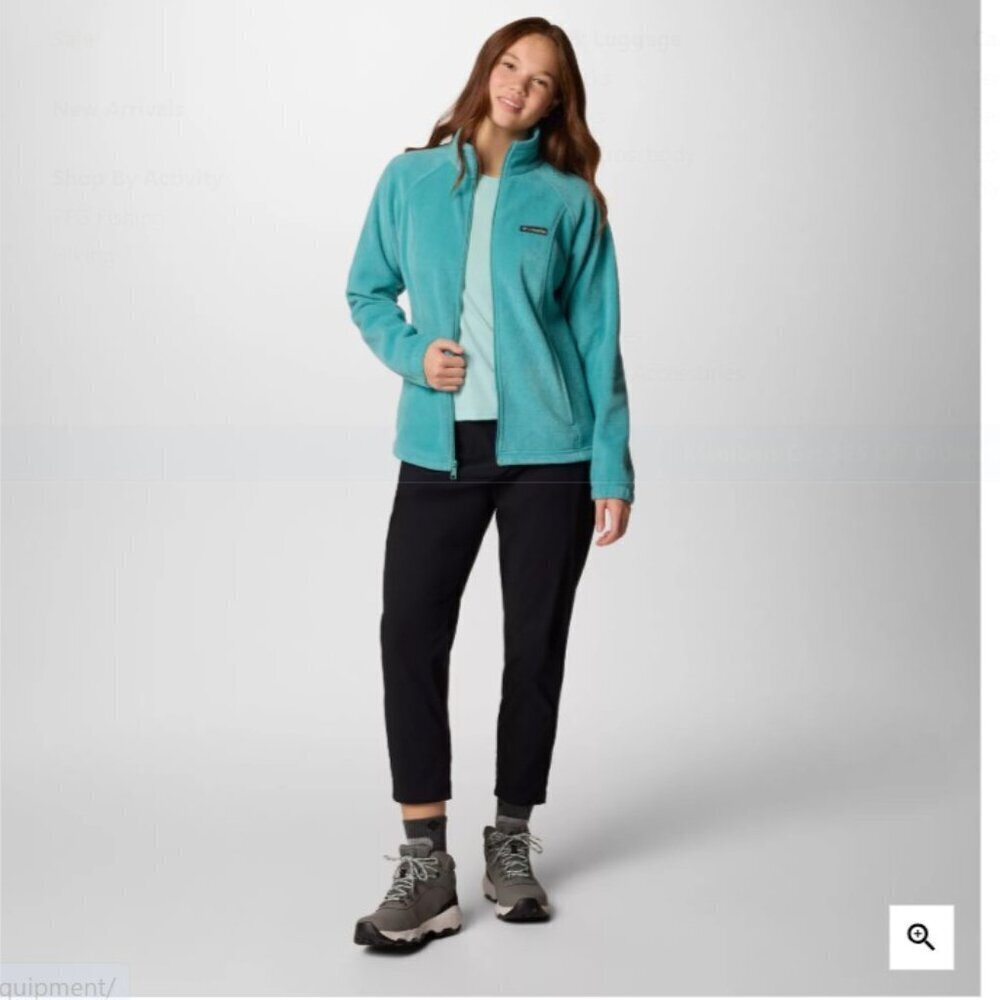 Columbia Teal Benton Springs Full-Zip Fleece Jacket - Size S